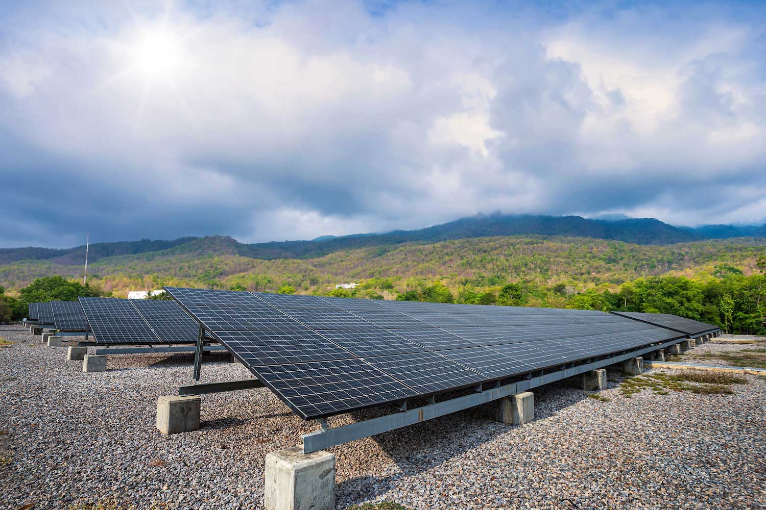 Funcionamiento de placas solares en Granada